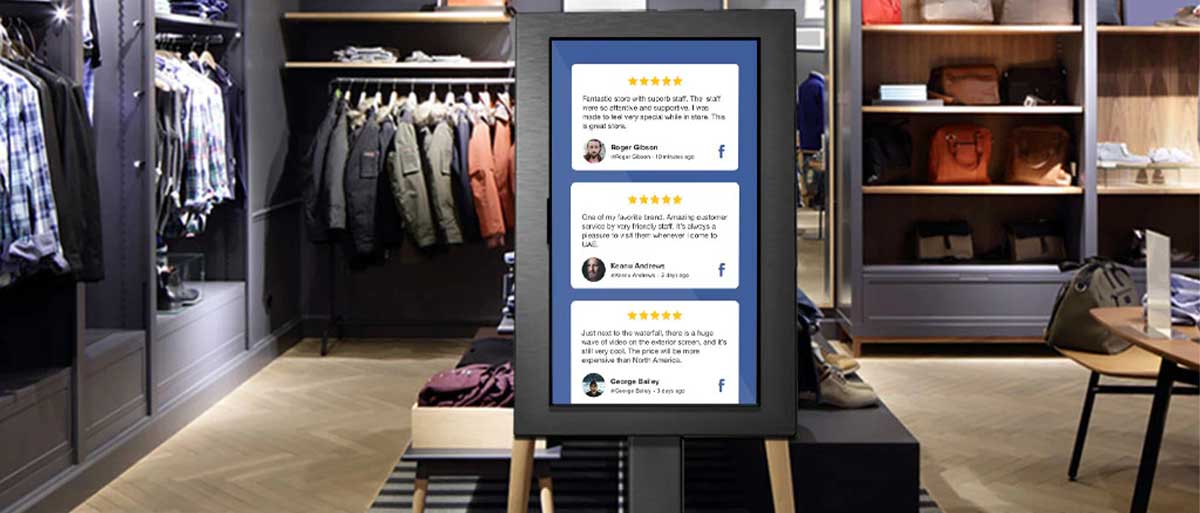 digital signage utilizza le recensioni dei clienti per migliorare la tua comunicazione
